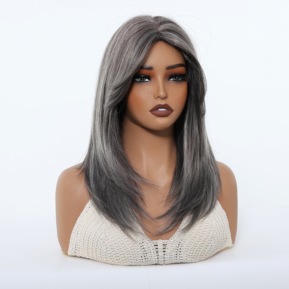 Silver Grey Layered Wig - MARKETPLACE - Milk &amp; Honey Wigs