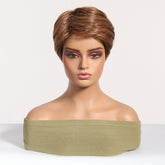 Sleek Chestnut Brown Pixie Cut Wig - MARKETPLACE - Milk & Honey Wigs