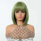 Sleek Olive Green Bob Wig - MARKETPLACE - Milk & Honey Wigs