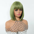 Sleek Olive Green Bob Wig - MARKETPLACE - Milk & Honey Wigs