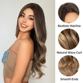 Soft Brown with Ash Blonde Highlights Wig - MARKETPLACE - Milk & Honey Wigs