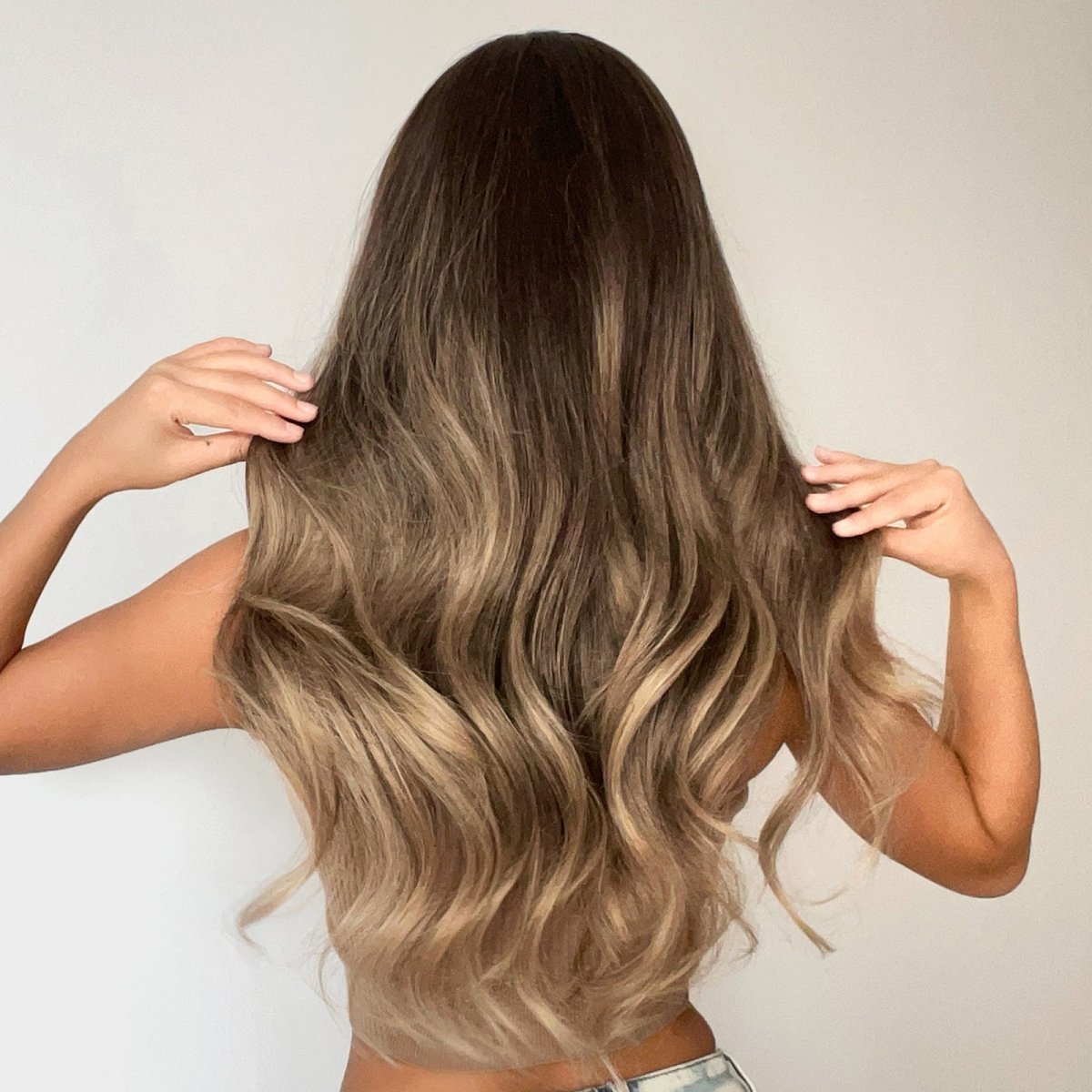 Soft Brown with Ash Blonde Highlights Wig - MARKETPLACE - Milk &amp; Honey Wigs