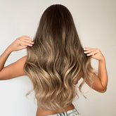 Soft Brown with Ash Blonde Highlights Wig - MARKETPLACE - Milk & Honey Wigs