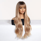 Soft Wavy Honey Brown Wig - MARKETPLACE - Milk & Honey Wigs