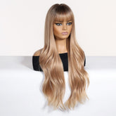 Soft Wavy Honey Brown Wig - MARKETPLACE - Milk & Honey Wigs
