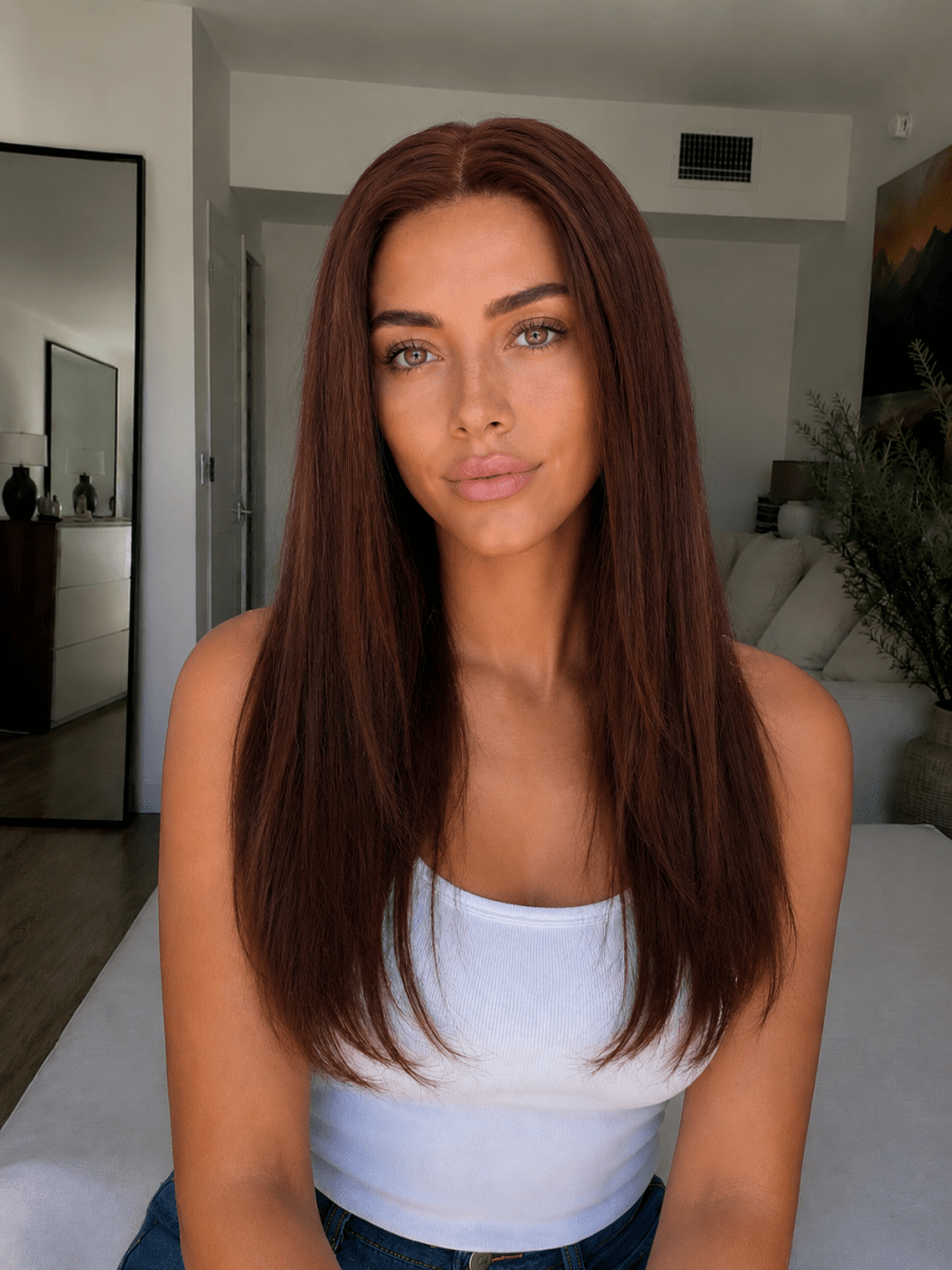 SOPHIE - Brown - Human Hair Wig - Milk &amp; Honey Wigs