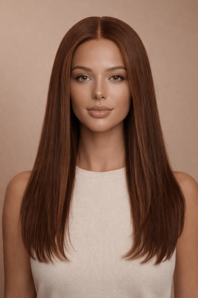 SOPHIE - Brown - Human Hair Wig | Brown, 18 Inch, 13x6 Lace Front, Human Hair | Milk &amp; Honey Wigs