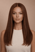 SOPHIE - Brown - Human Hair Wig | Brown, 18 Inch, 13x6 Lace Front, Human Hair | Milk & Honey Wigs