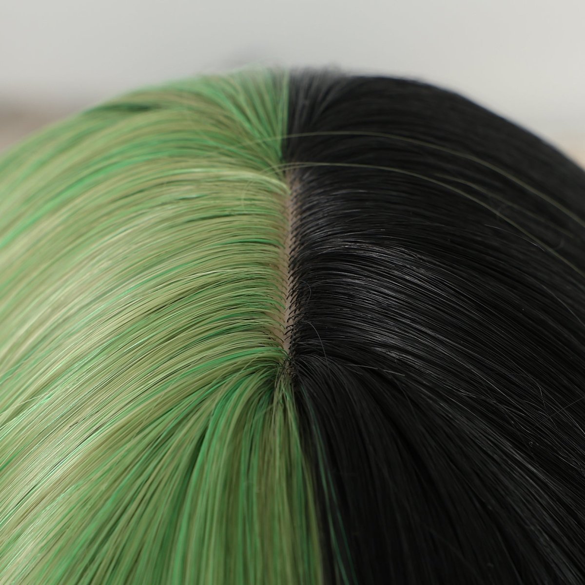 Split - Dye Black &amp; Green with Full Fringe Wig - MARKETPLACE - Milk &amp; Honey Wigs