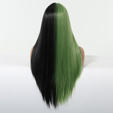 Split - Dye Black & Green with Full Fringe Wig - MARKETPLACE - Milk & Honey Wigs