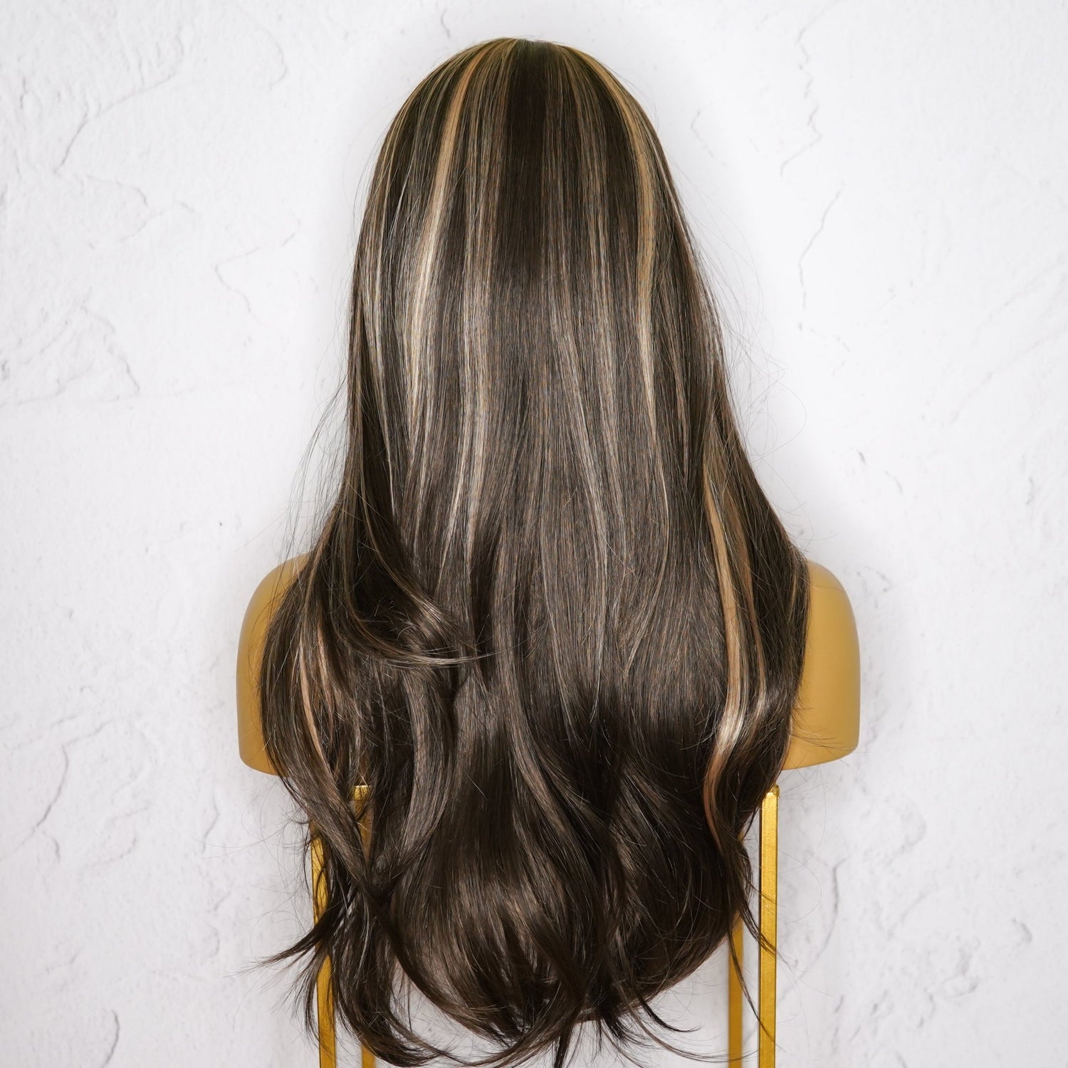 STEFANIE Brown Fringe Wig - Milk &amp; Honey Wigs