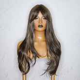 STEFANIE Brown Fringe Wig - Milk & Honey Wigs