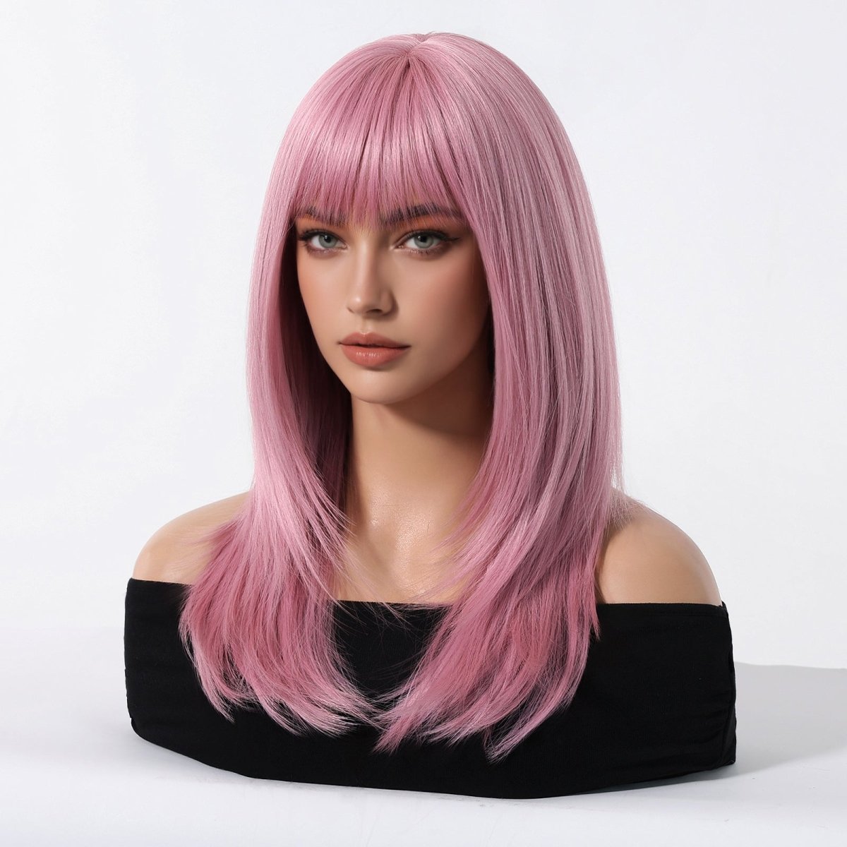Straight Pastel Pink Wig - MARKETPLACE - Milk &amp; Honey Wigs