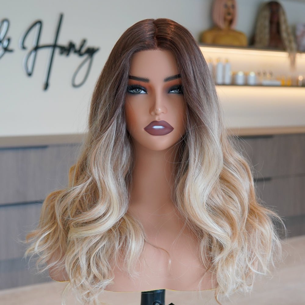 TAHLIAH Silk Mono Top Lace Front Wig - Milk &amp; Honey Wigs