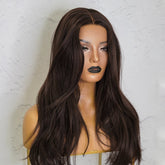 TARA Dark Brown Lace Front Wig - Milk & Honey Wigs