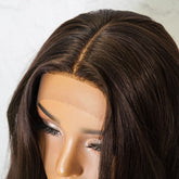 TARA Dark Brown Lace Front Wig - Milk & Honey Wigs