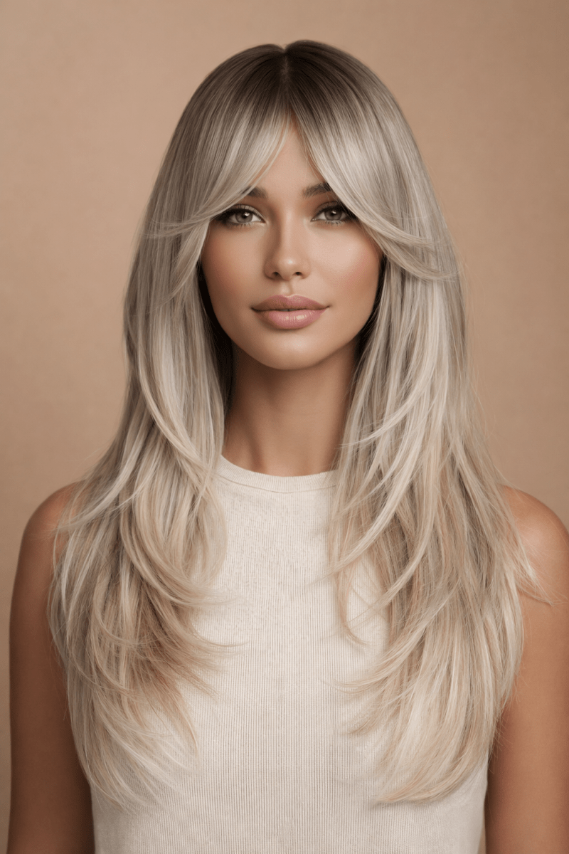 TASH - Ombre Blonde - Fringe Wig - Milk &amp; Honey Wigs