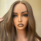 Teddy Brown Human Hair Lace Front Wig ** READY TO SHIP ** - Milk & Honey Wigs