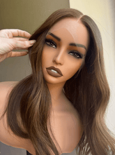 Teddy Brown Human Hair Lace Front Wig ** READY TO SHIP ** - Milk & Honey Wigs