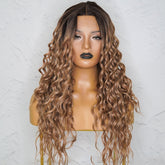 TEGAN Caramel Curly Lace Front Wig - Milk & Honey Wigs