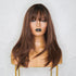 TESSA Brown 18" Fringe Wig - Milk & Honey Wigs