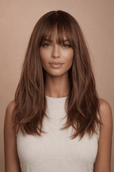 TESSA - Brown - Fringe Wig - Milk & Honey Wigs