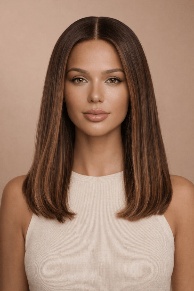 TIARNA - Brown - Human Hair Wig | Brown, 14 Inch, 13x6 Lace Front, Human Hair | Milk &amp; Honey Wigs