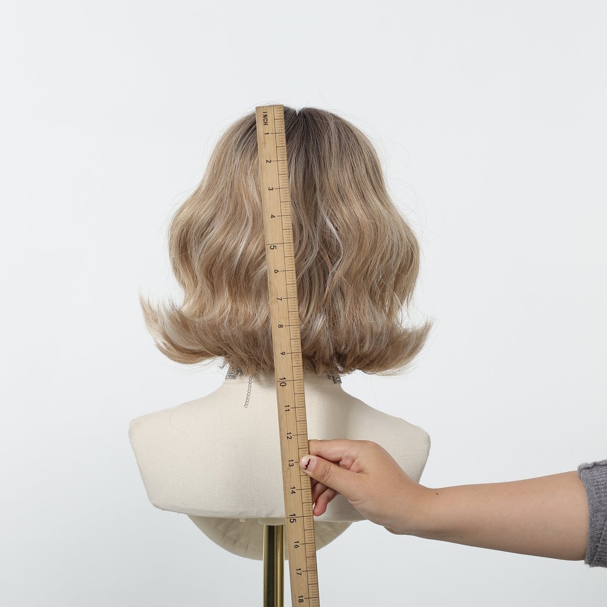 Tousled Honey Blonde Bob with Wispy Fringe Wig - MARKETPLACE - Milk &amp; Honey Wigs