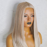 VALERIE Frosted Blonde Lace Front Wig - Milk & Honey Wigs