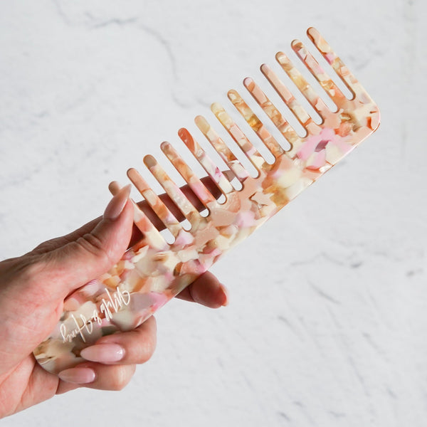 WIDE TOOTH COMB - Pink Opal - Milk & Honey Wigs