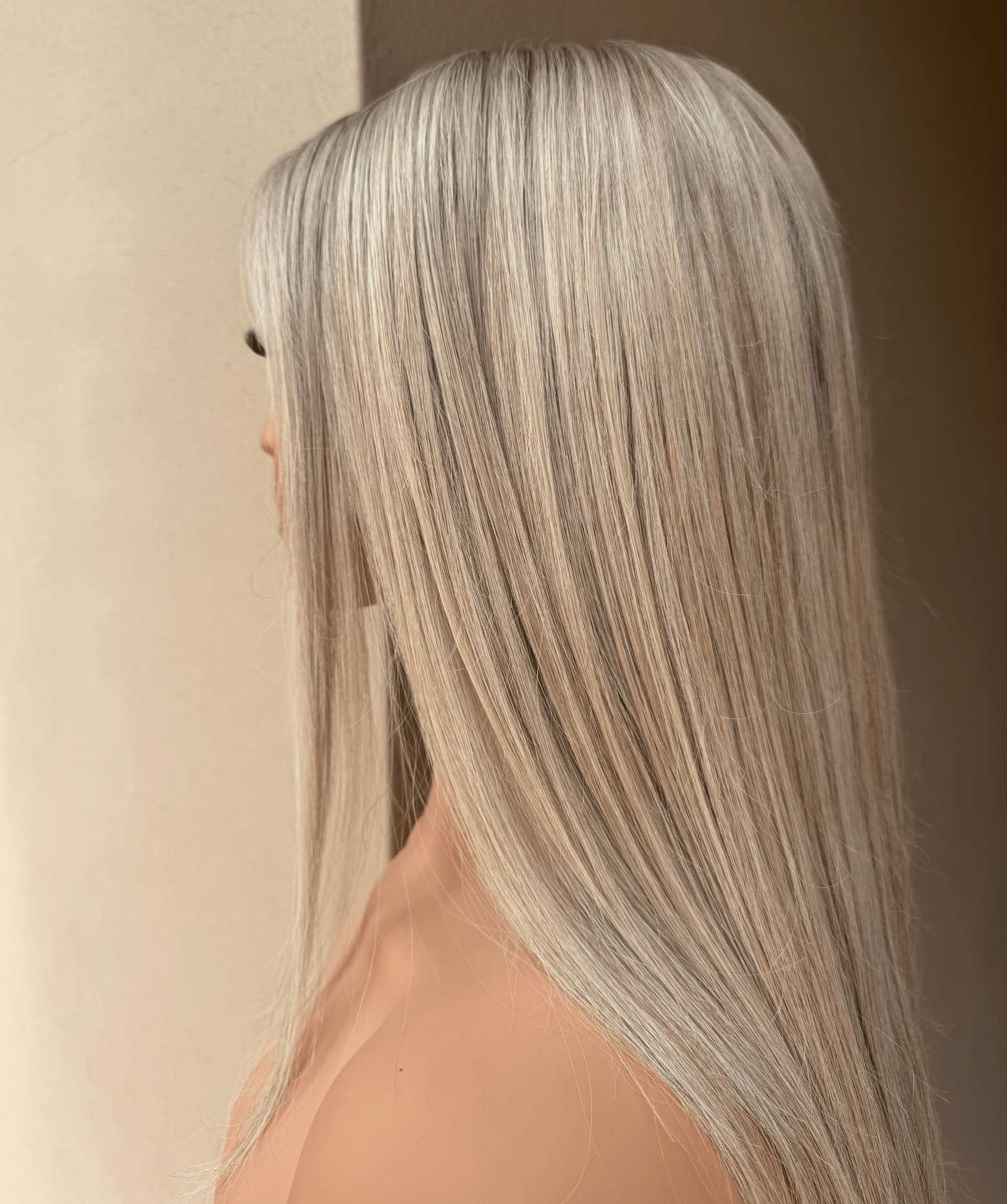 WINNY BOB - Ash Blonde - Human Hair Wig | Blonde, 20 Inch, Mono Lace Front, Human Hair | Milk &amp; Honey Wigs