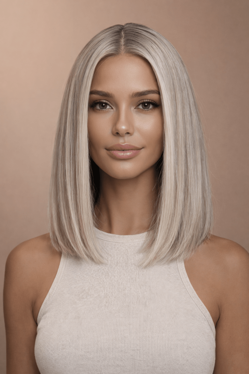 WINNY - Ash Blonde - Human Hair Wig - Milk &amp; Honey Wigs