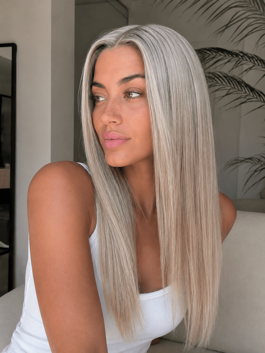 WINNY - Ash Blonde - Human Hair Wig - Milk &amp; Honey Wigs