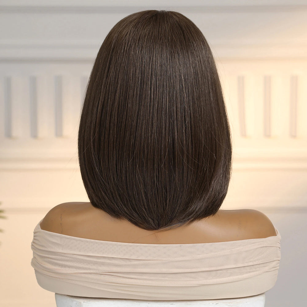 Dark Brown Bob 13x6 Lace Front Wig - MARKETPLACE