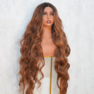 ZENDAYA Warm Brown Ombre Lace Front Wig - Milk & Honey Wigs