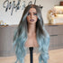 ZINA Teal Blue 13x6 Lace Front Wig - Milk & Honey Wigs