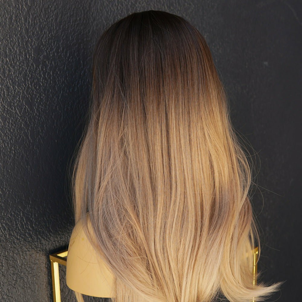 ADDISON Ombre Brown Fringe Wig - Milk & Honey Wigs