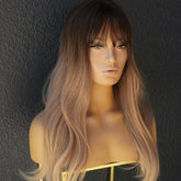 ADDISON Ombre Brown Fringe Wig - Milk & Honey Wigs