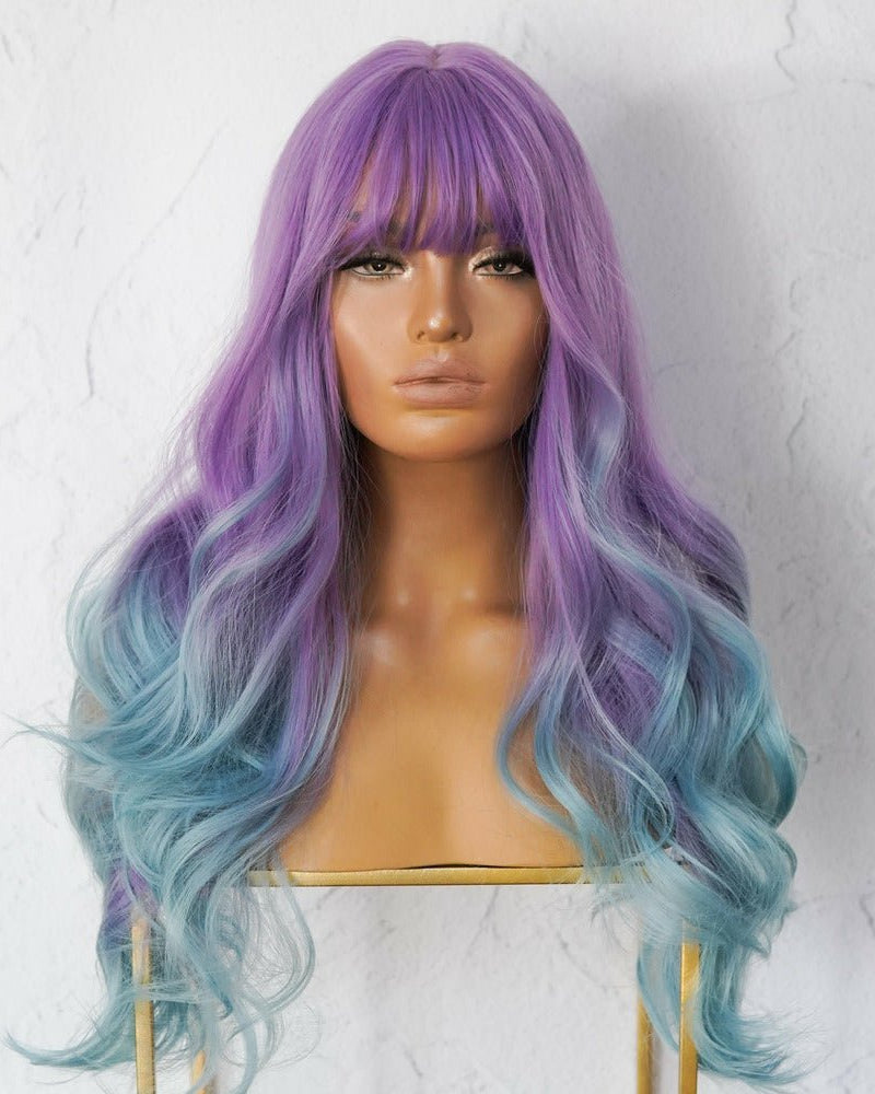 ADELE Ombre Purple Fringe Wig