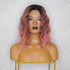 ALESSANDRA Ombre Pink Bob Lace Front Wig - Milk & Honey Wigs