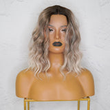 ALESSANDRA Three Tone Ombre Blonde Lace Front Wig - Milk & Honey