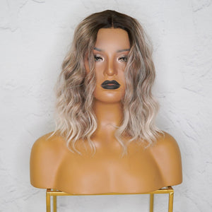 ALESSANDRA Three Tone Ombre Blonde Lace Front Wig - Milk & Honey