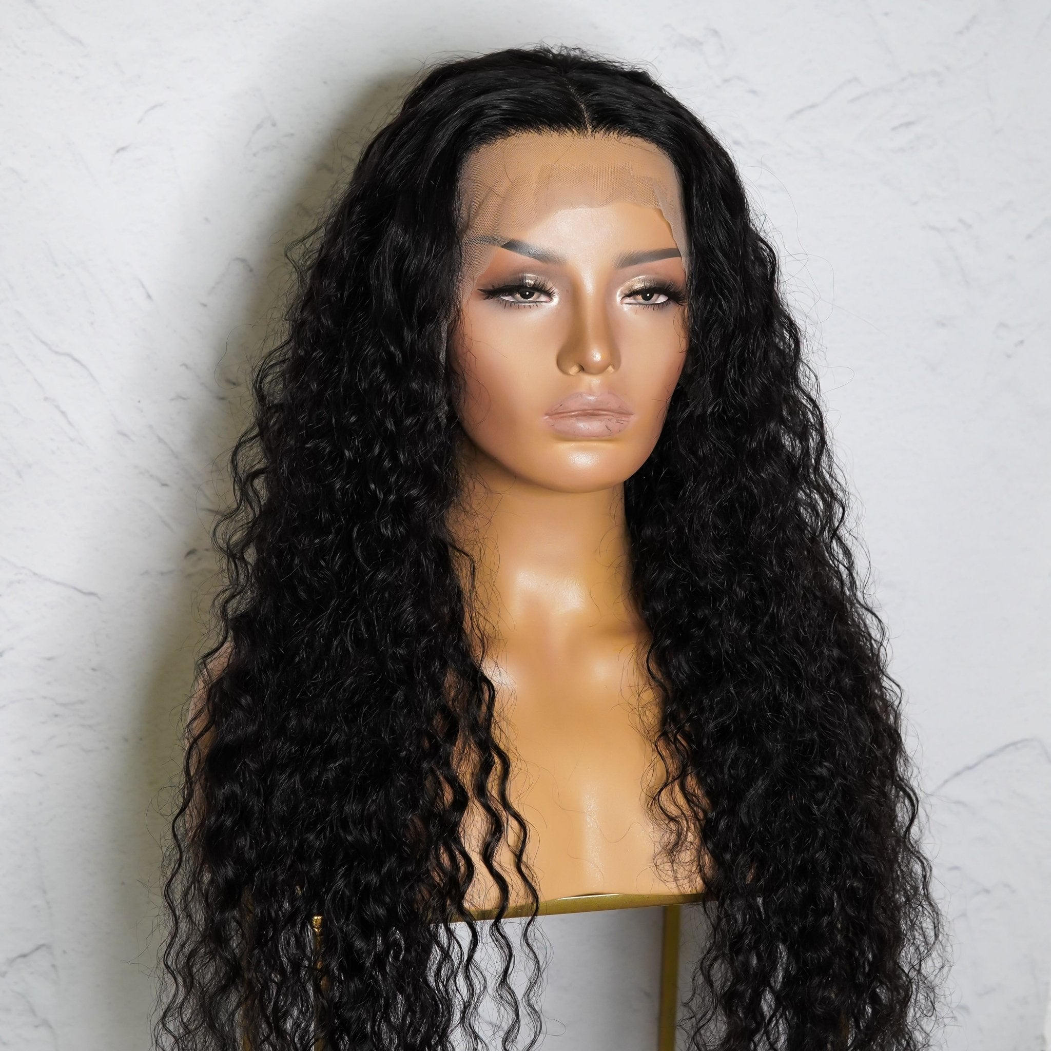 ALEX Natural Black Raw Curl Human Hair Lace Front Wig - Milk & Honey Wigs
