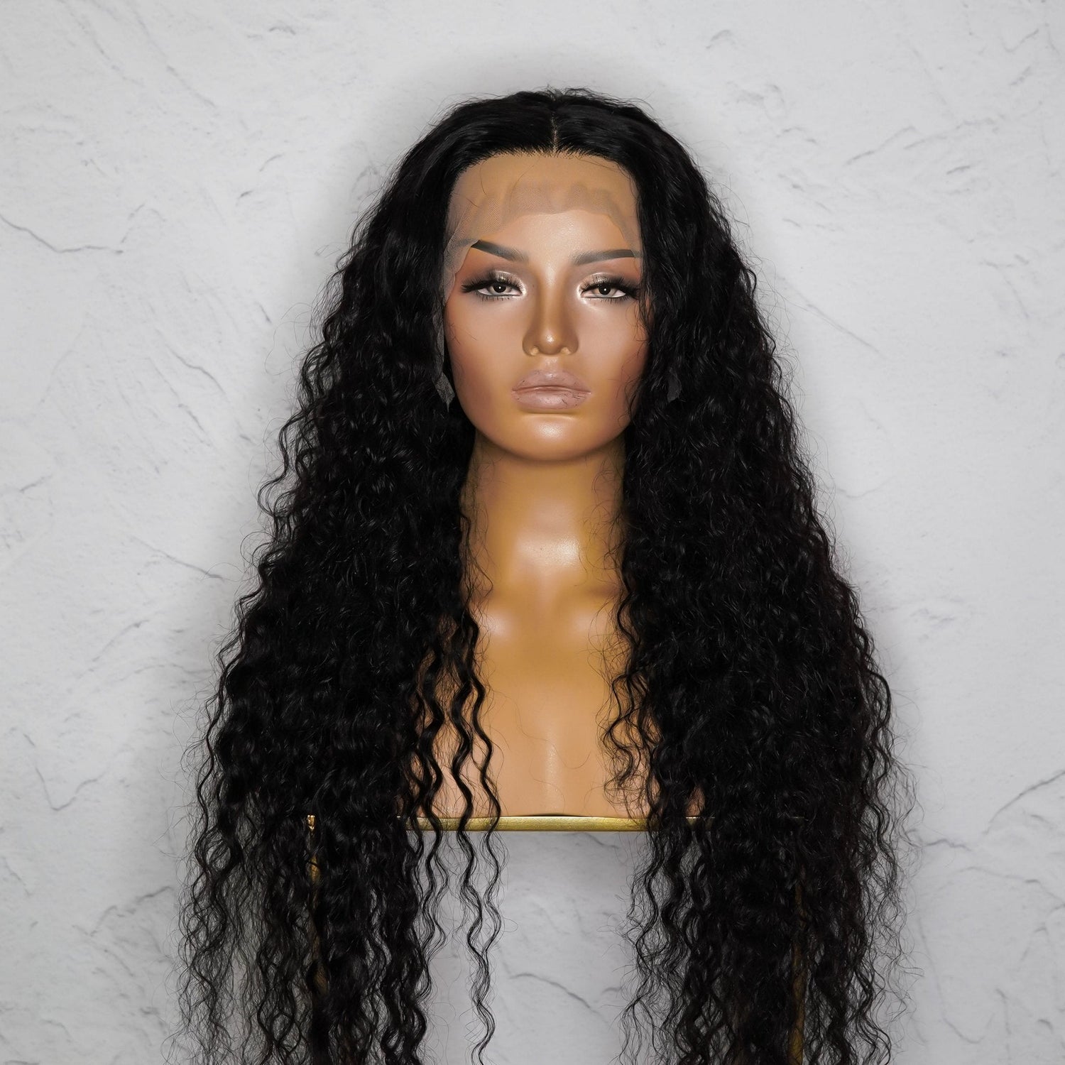ALEX Natural Black Raw Curl Human Hair Lace Front Wig - Milk &amp; Honey Wigs