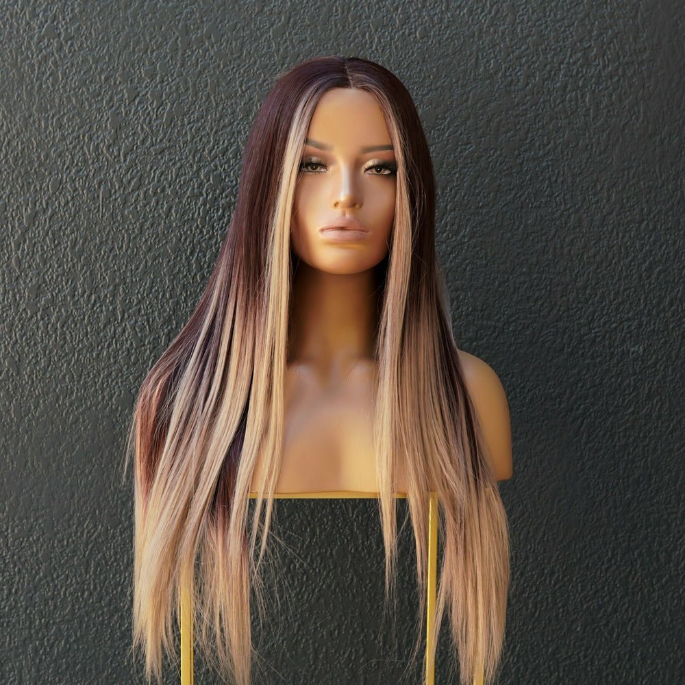 ALICIA Ombre Brown Lace Front Wig - Milk & Honey Wigs