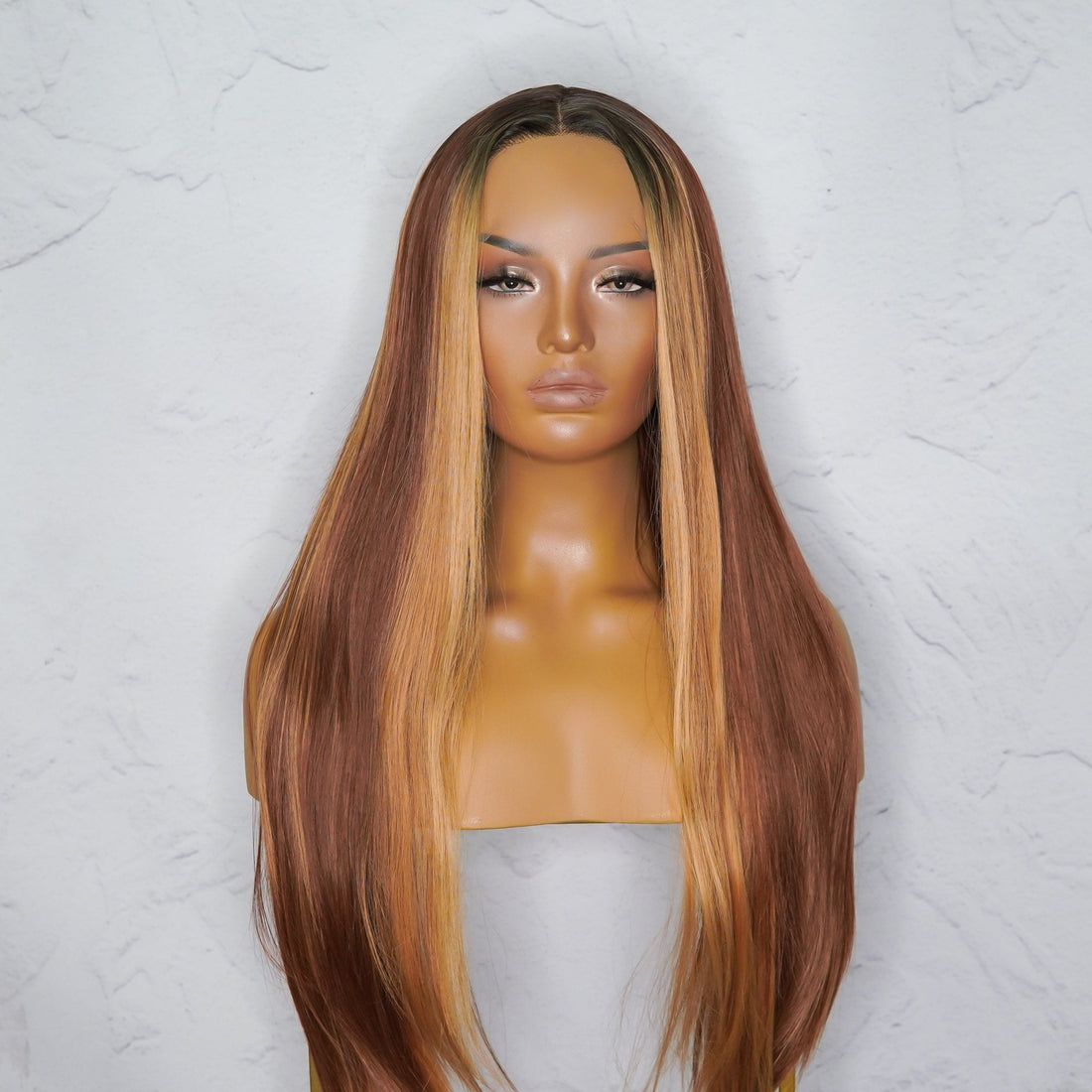 ALICIA Ombre Ginger Lace Front Wig - Milk &amp; Honey Wigs