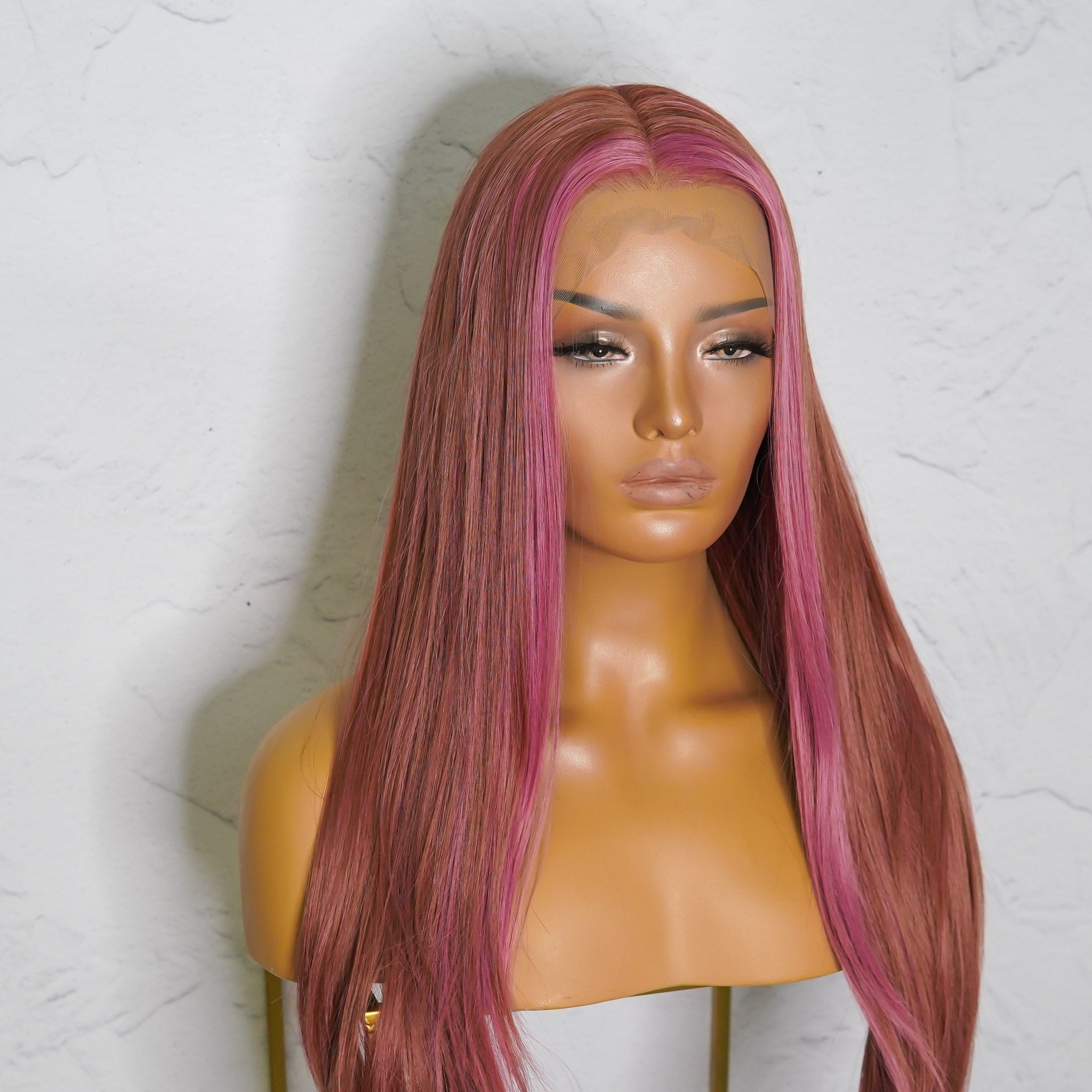 ALICIA Ombre Mauve Lace Front Wig - Milk &amp; Honey Wigs