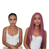 ALICIA Ombre Mauve Lace Front Wig - Milk & Honey Wigs
