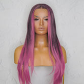 ALICIA Ombre Purple Lace Front Wig - Milk & Honey Wigs