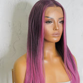 ALICIA Ombre Purple Lace Front Wig - Milk & Honey Wigs